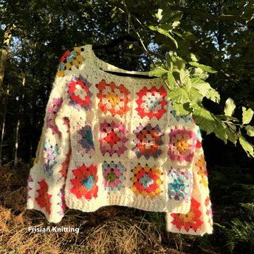 Granny Square Mohair sweater