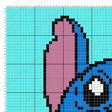 Stitch Labubu Blanket Monster Throw Blue Pink Cartoon Toddler C2C CROCHET PATTERN