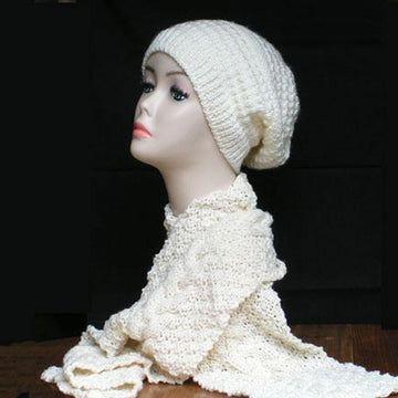 Adult Slouch Beanie Hat & Cosy Scarf