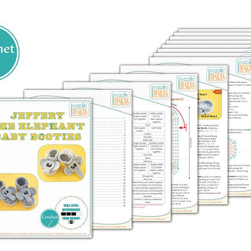 Jeffery Elephant Baby Booties