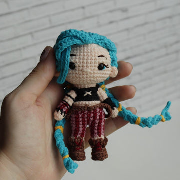 Jinx amigurumi (Arcane)