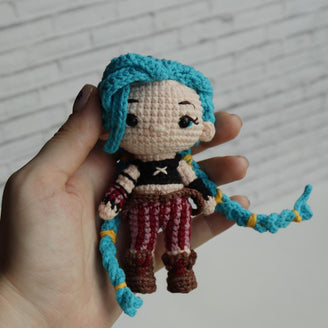 Jinx amigurumi (Arcane)