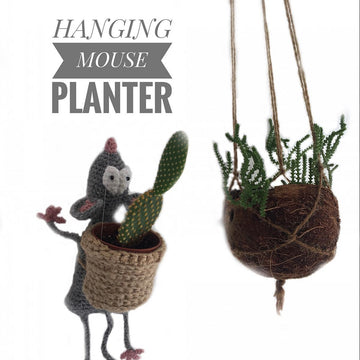 Hanging mouse planter