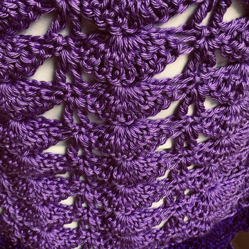 Purple Peacock Shawl