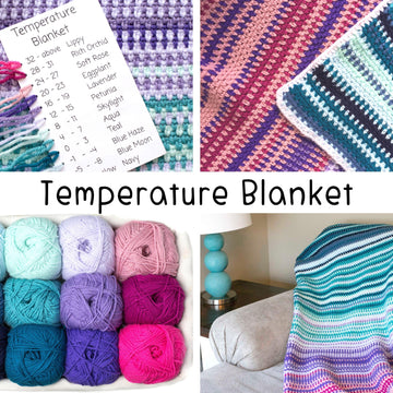 Temperature Blanket Historical Year Long Crochet Along Throw Afghan
