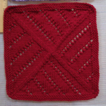9" Lacy Blanket Square