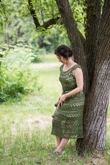 Romanesque crochet dress