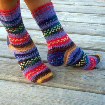 POTLUCK FAIR ISLE SOCKS