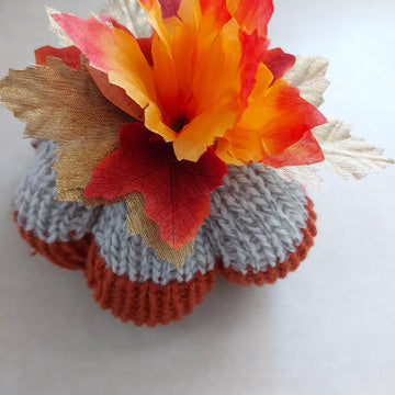 Easy peasy knitted Pumpkins