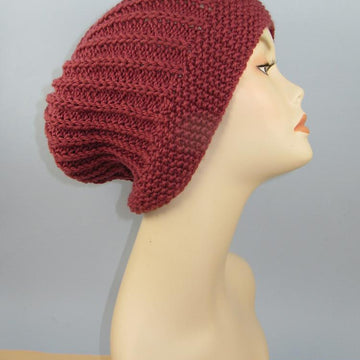 Moss Stitch Cuff Fishermans Slouch Hat