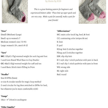 Slip Stitch Socks