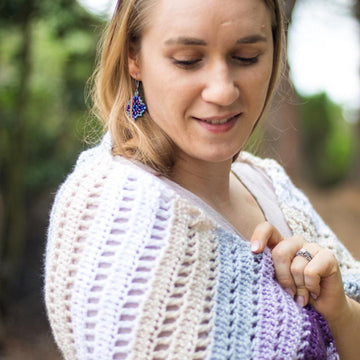 Diamond Scarf with Tassels