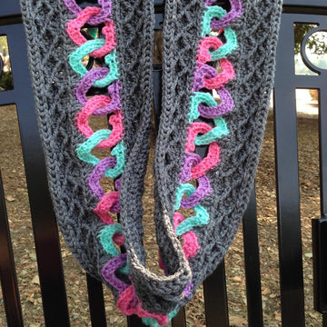 Hearts and Diamonds Infinity Scarf