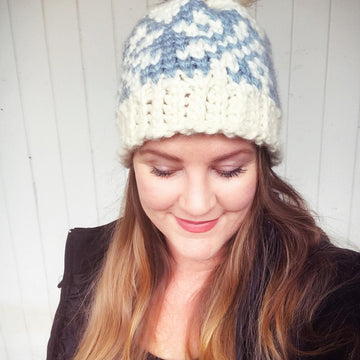 Ice Crystals Chunky Beanie