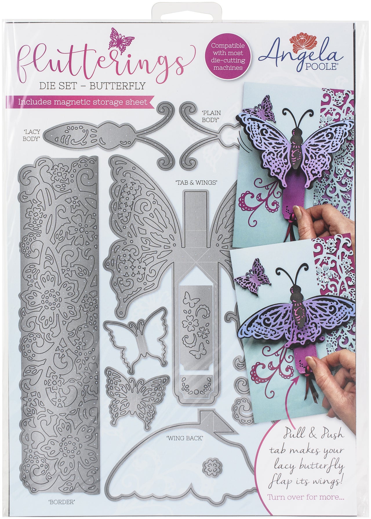 Angela Poole Designs Angela Poole Flutterings Die Set - Butterfly