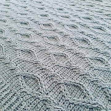 Candlestick Cable Blanket