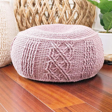 Cable Pouf Home Decor