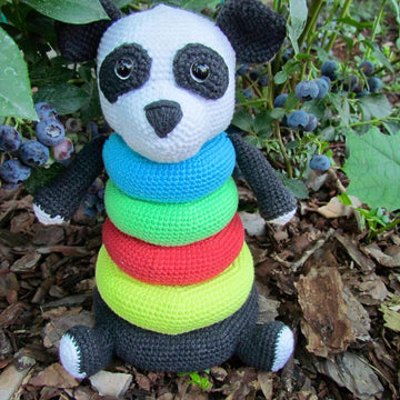 Panda Color Stacking rings toy