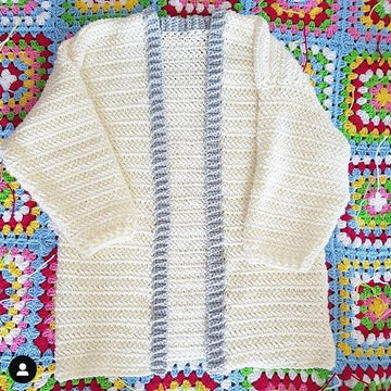 Hibiscus Herringbone Cardigan
