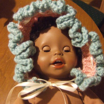 Little Flowers Ruffle Baby Bonnet