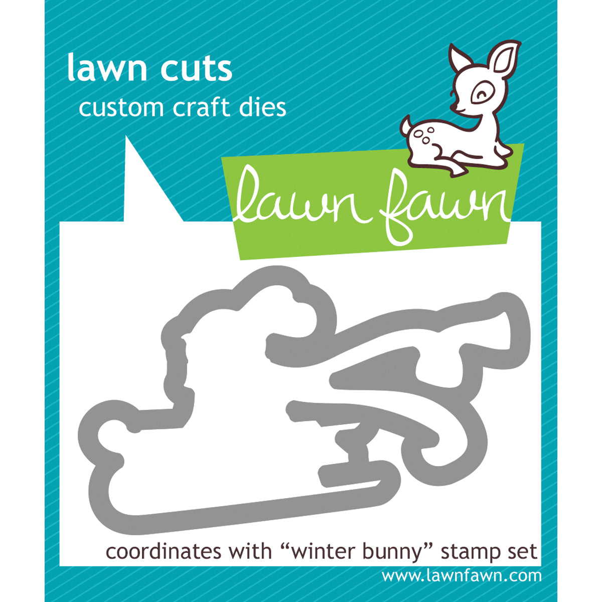 Lawn Fawn Lawn Cuts Custom Craft Die - Winter Bunny