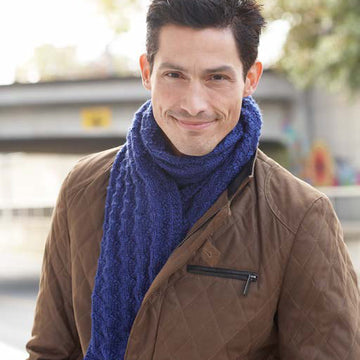Men's Interchangeable Scarves in Caron Simply Soft, Simply Soft Heathers and Simply Soft Paints - Downloadable PDF