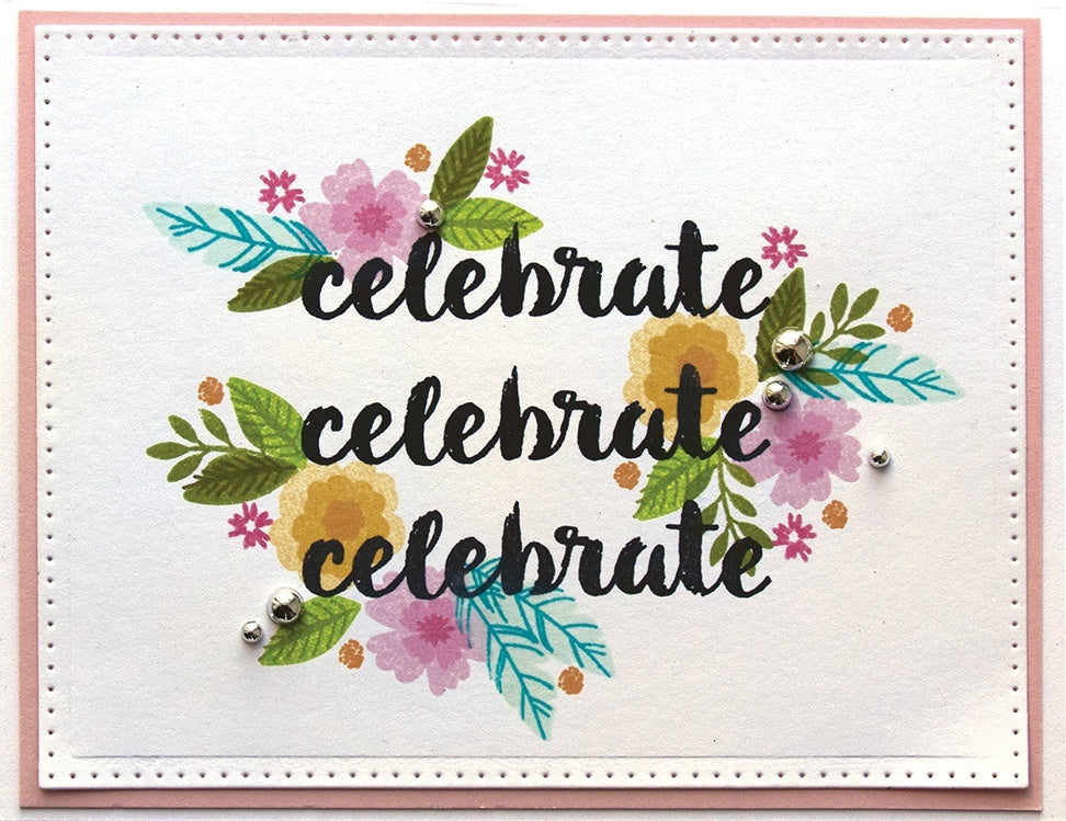 Spellbinders Clear Acrylic Stamps - Sentimental Words