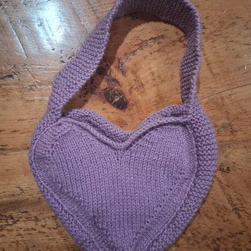 Heart Knit Purse