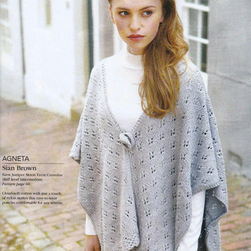 Lace and Flower Poncho