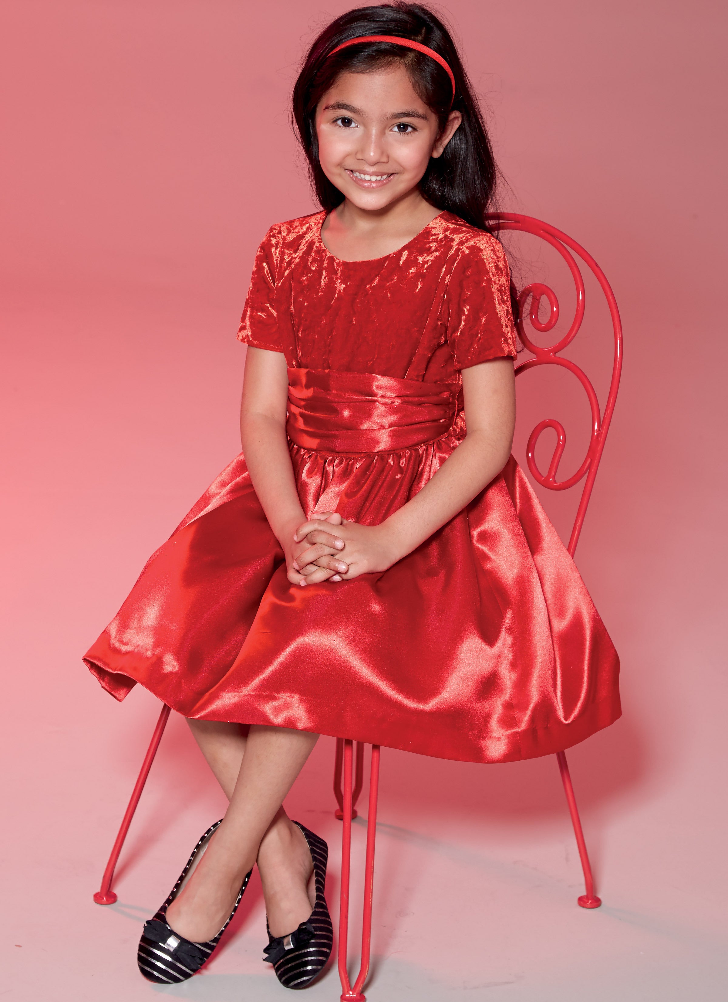 McCall's Childrens'/Girls' Gathered Dresses with Petticoat and Sash M7648 - Sewing Pattern