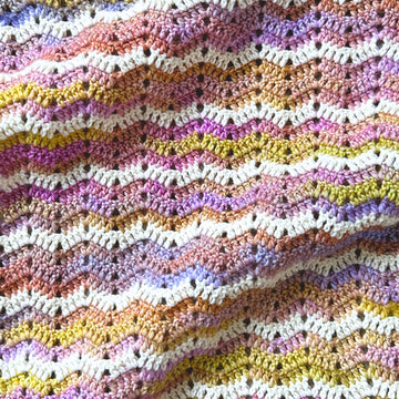 Simple Ripple Baby Blanket