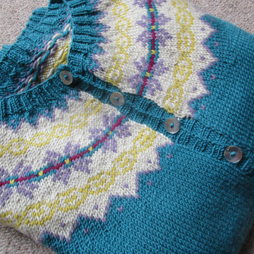 Fair Isle Yoke Cardigan