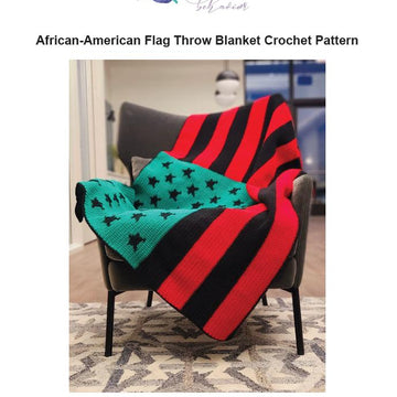 African-American Flag Throw Blanket Crochet Pattern