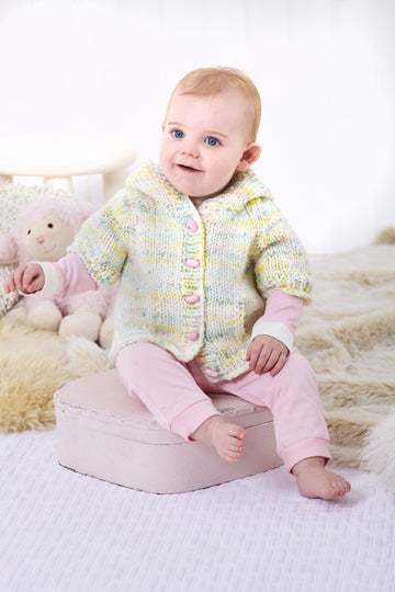 Tops knitted in King Cole Bumble Chunky - Babies - P6086 - Leaflet
