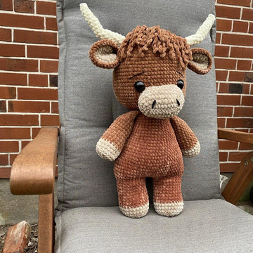 Jumbo and Small Highland Cow