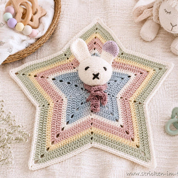 Crochet Pattern Bunny Lovey LORIS | Baby Security Blanket | Rabbit Comforter PDF