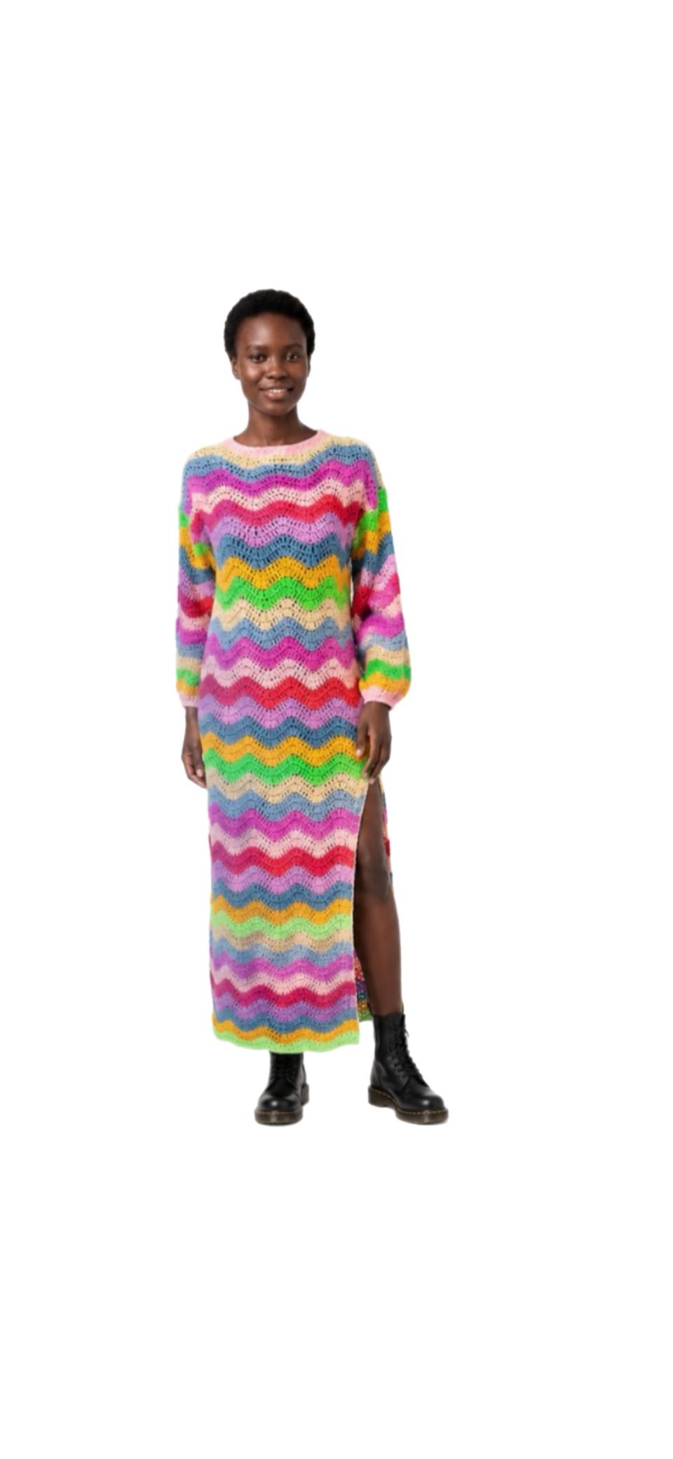 Ripple Maxi Crochet Dress