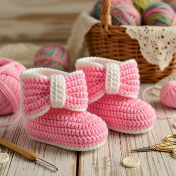 Crochet Baby Booties Pattern | Easy Converse Style Shoes PDF + Video Tutorial | Handmade Newborn Gift