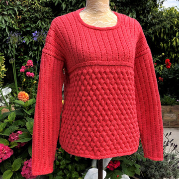 Bubble Stitch & Wide Broken Rib Sweater