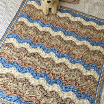 Gentle Ripples Bobble Baby Blanket