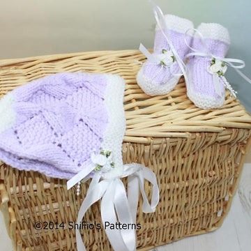Diamond Dreams Matinee Knitting Pattern#110