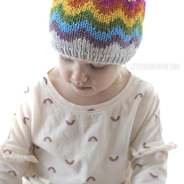 Rainbow Waves Hat