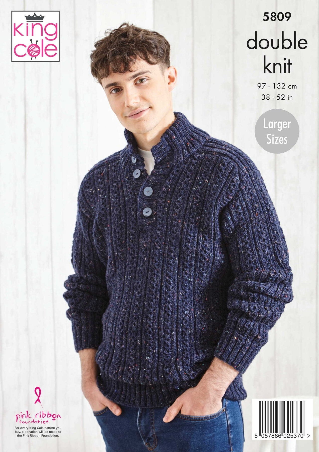 Sweaters Knitted in King Cole Merino Blend DK - 5809 - Downloadable PDF