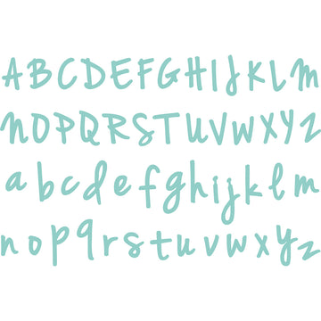 Kaisercraft Decorative Die - Handwritten Alphabet .25" To 1"