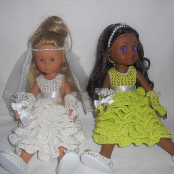 Ruffle Dress  for Heart for Hearts and Corolle Les Cheries