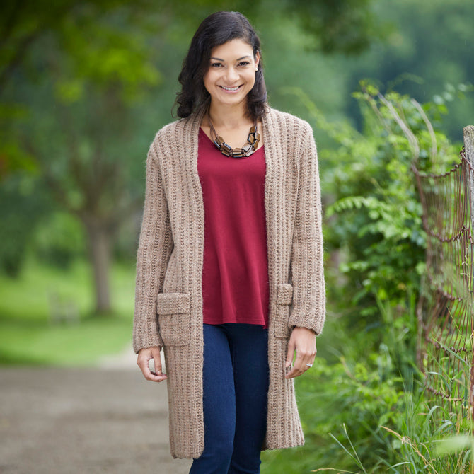 798 Illi Cardigan - Knitting Pattern for Women in Valley Yarns Berkshire