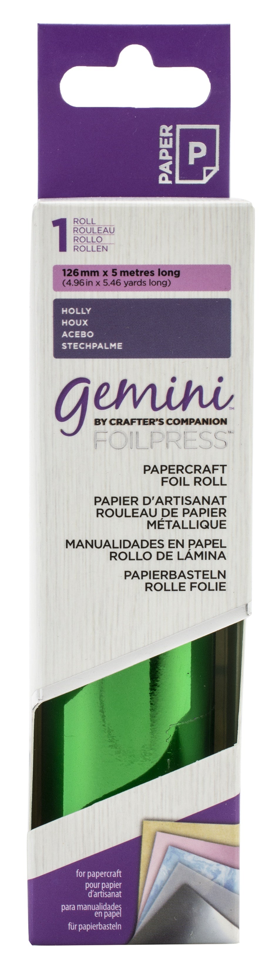 Crafter's Companion Gemini FoilPress Papercraft Foil Roll - Holly