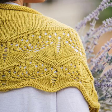 Honey and Lavender Shawl (DK weight)