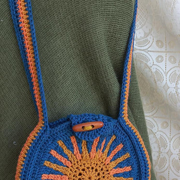 Sunburst Round Tote Bag