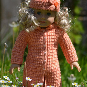 Peach Flower Doll Set